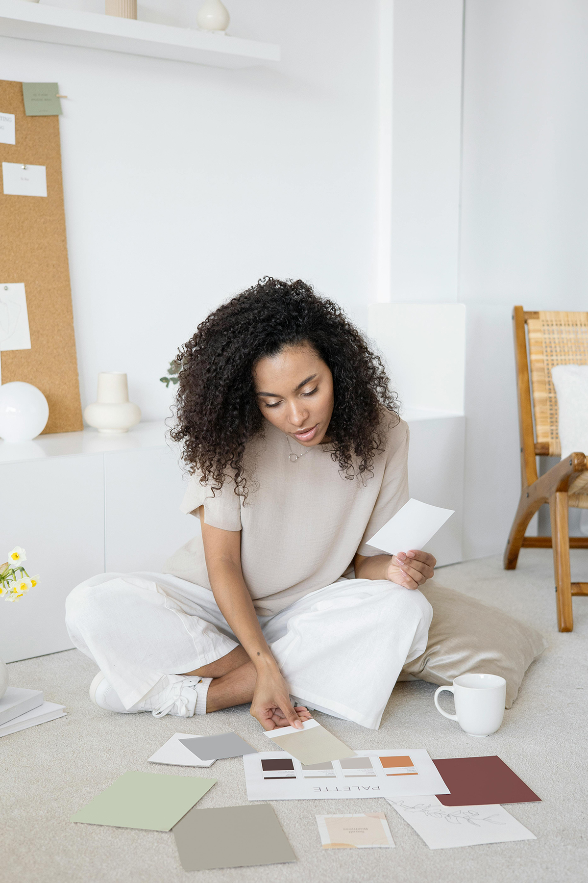 Sophie studying composition